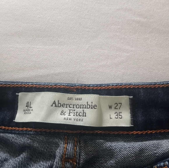 Abercrombie & Fitch Vintage Low Rise Y2K Embroidered Sequin Flame Boot Cut Jean - Picture 6 of 11